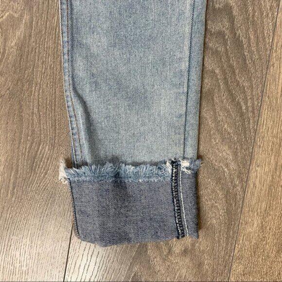 Anthropologie Dance & Marvel Women's Jeans Straight leg Distressed High Waist - Picture 6 of 11